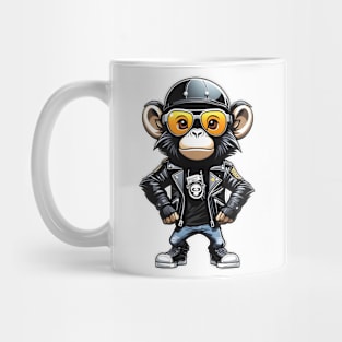 Chic monkey rocks a jacket and glasses Mug